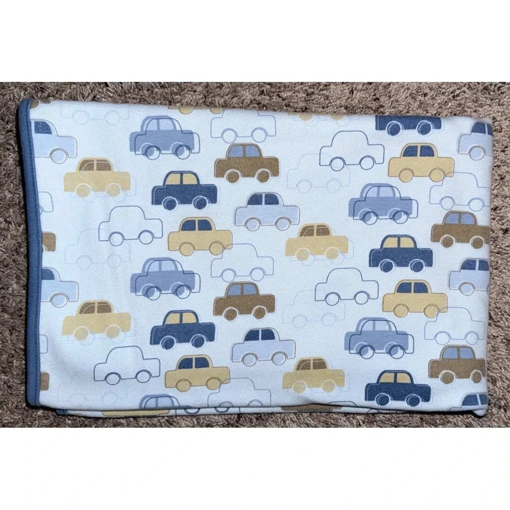 Dwell Studio Target Cars Blue Baby Blanket Receiving Security Cotton 28x36